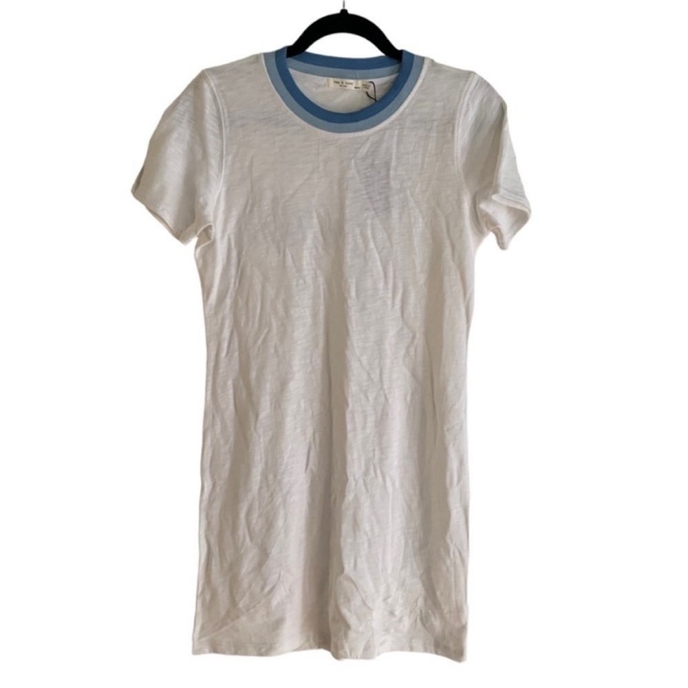 NWT Rag & bone Jolie T-shirt mini dress in bright white - Picture 6 of 14